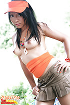 Long hair trailing over her breasts pert nipples